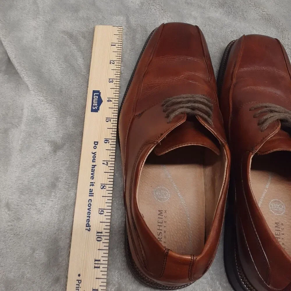 Florsheim Men Sz 7.5D Bicycle Toe Oxford Chestnut Brown Leather Regency Classic